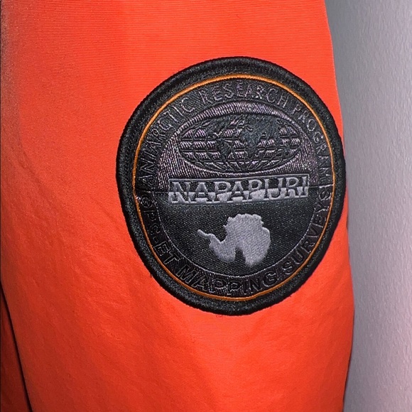Napapijri Insulated Orange Anorak Jacket - Picture 4 of 11